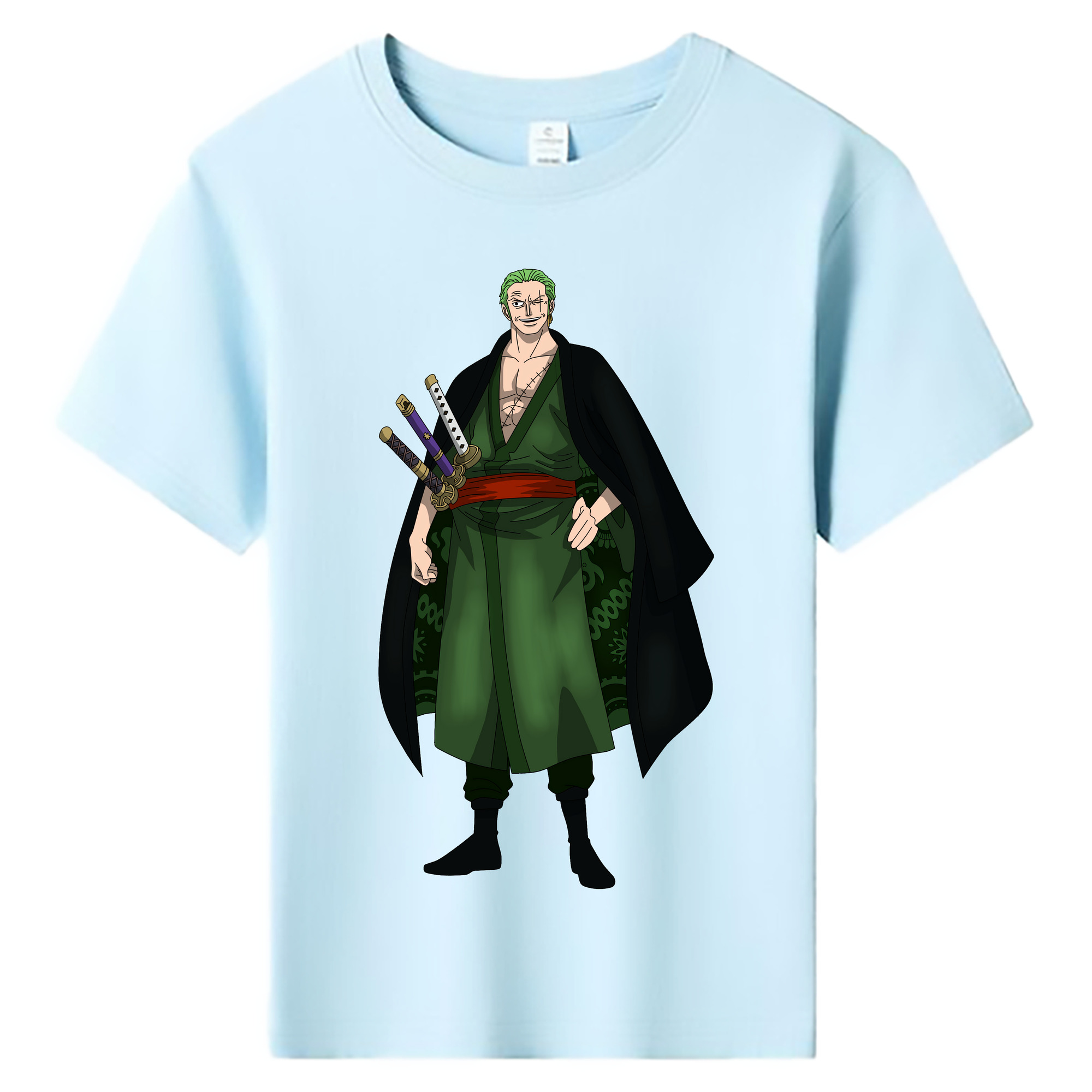 ワンピース ロロノア・ゾロ ONE PIECE Roronoa Zoro 綿100％キッズTシャツ（フロントプリント）
